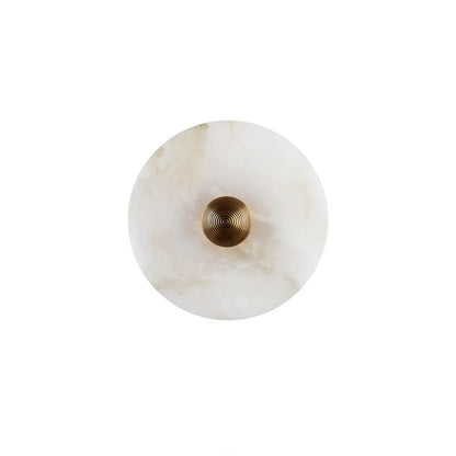 Arvix Round Alabaster Wall Lamp
