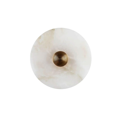 Arvix Round Alabaster Wall Lamp