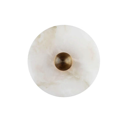 Arvix Round Alabaster Wall Lamp