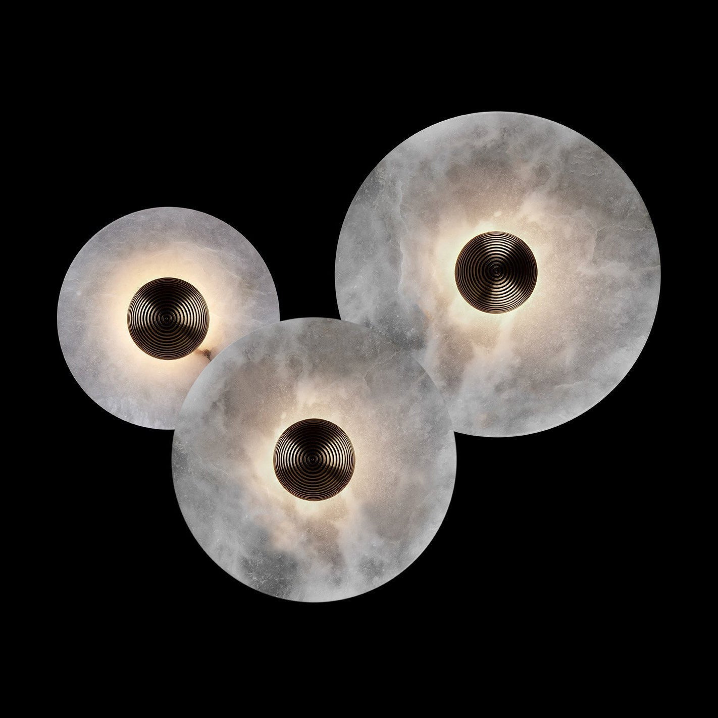 Arvix Round Alabaster Wall Lamp