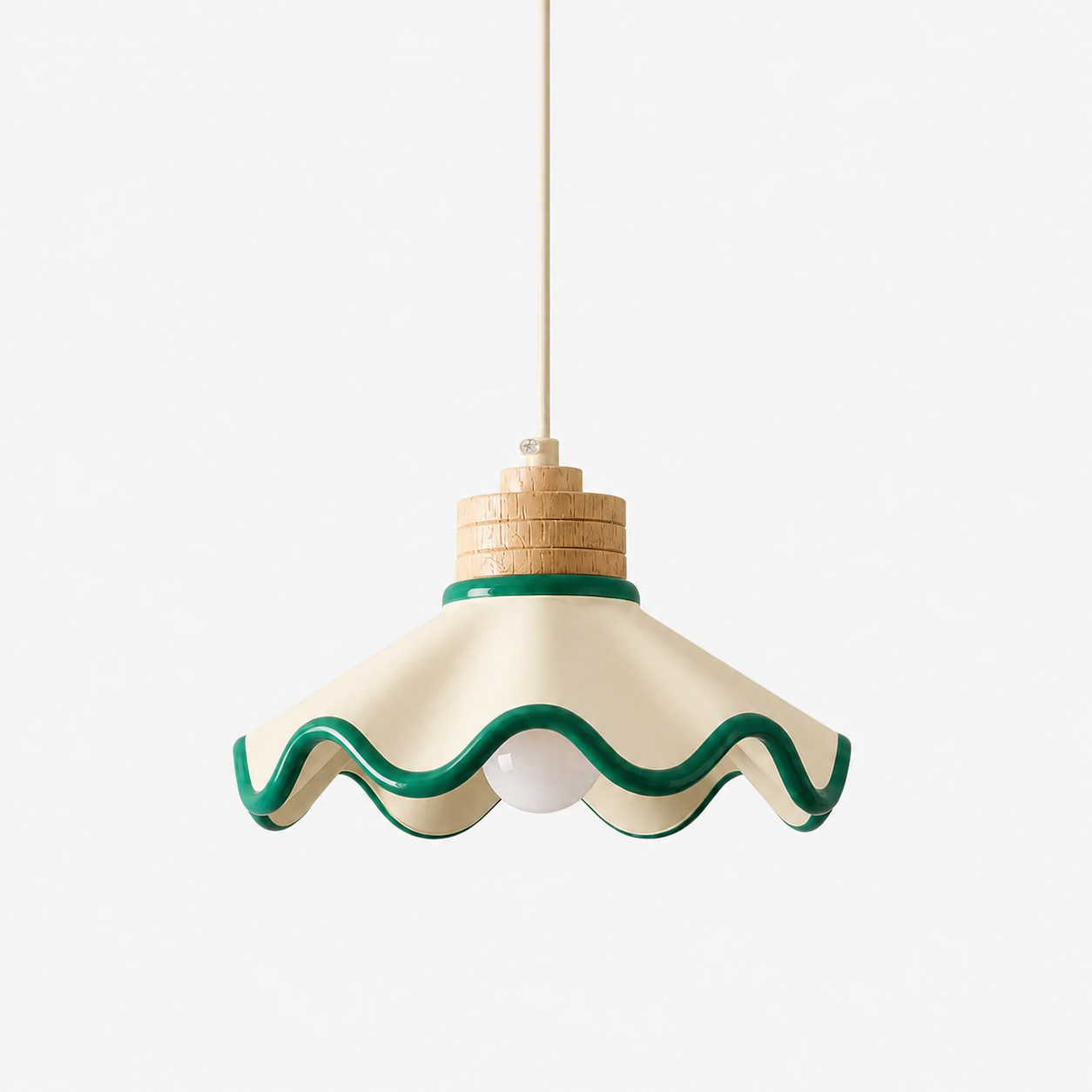 Scalloped Pendant Lamp