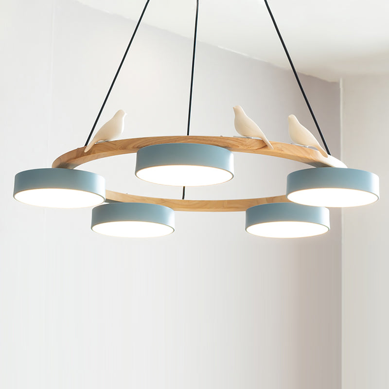 Aurelia Round Bird Chandelier