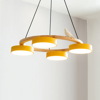 Aurelia Round Bird Chandelier