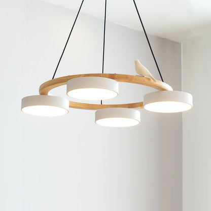 Aurelia Round Bird Chandelier