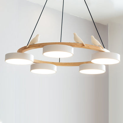 Aurelia Round Bird Chandelier