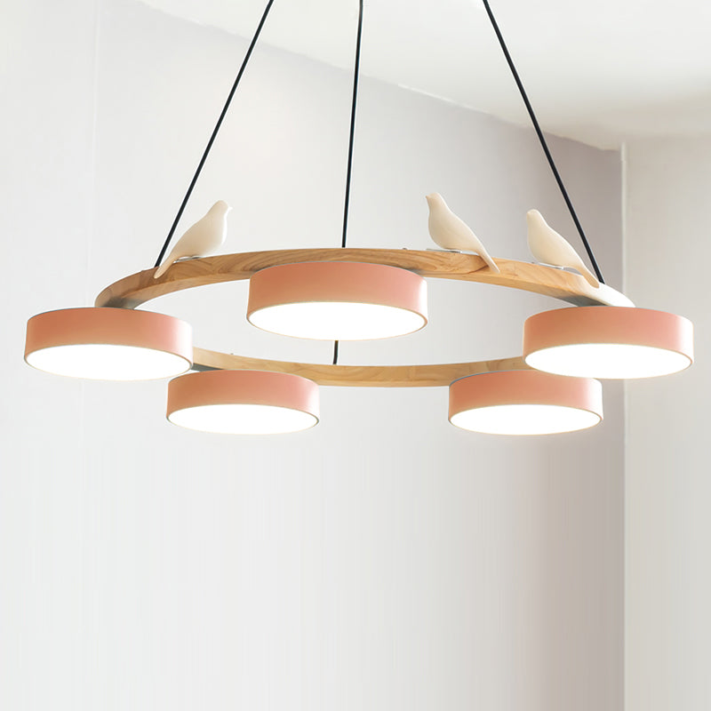 Aurelia Round Bird Chandelier