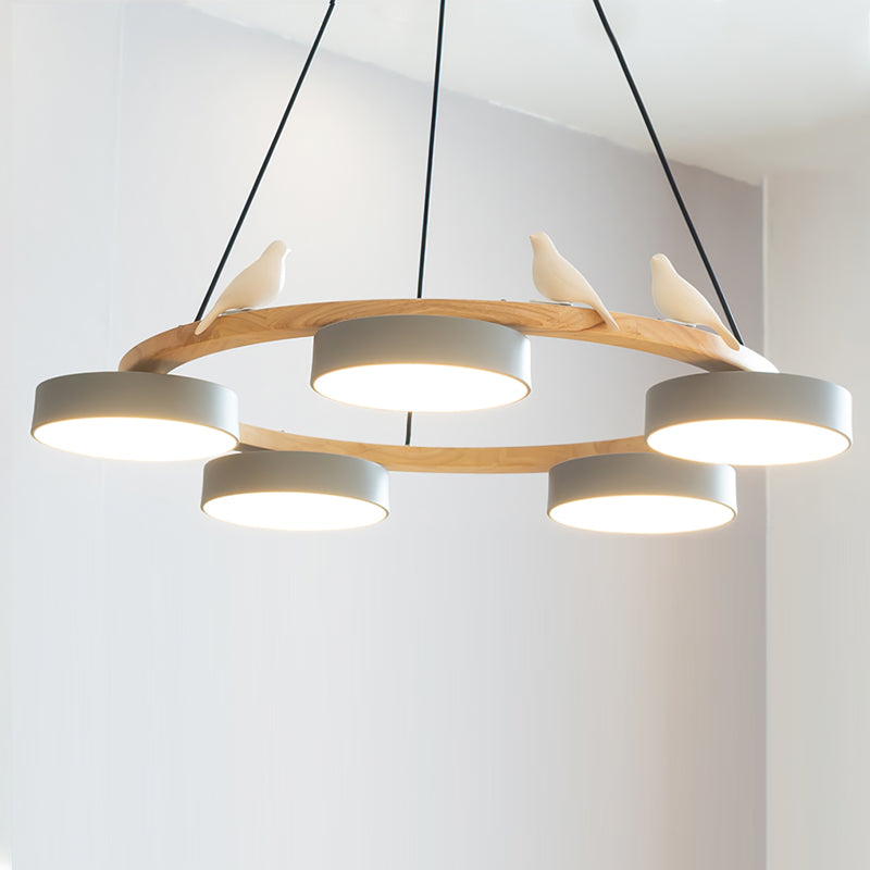 Aurelia Round Bird Chandelier