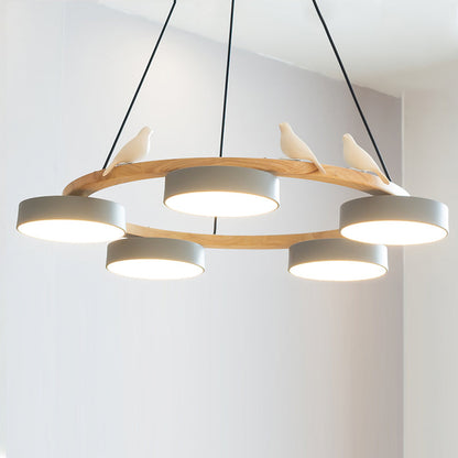 Aurelia Round Bird Chandelier