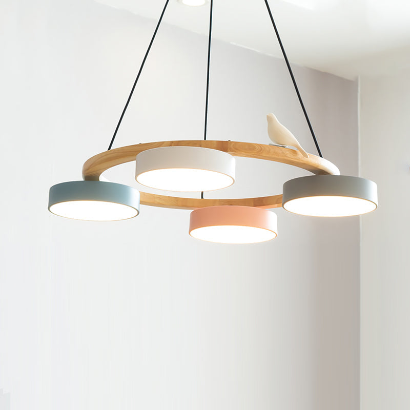 Aurelia Round Bird Chandelier