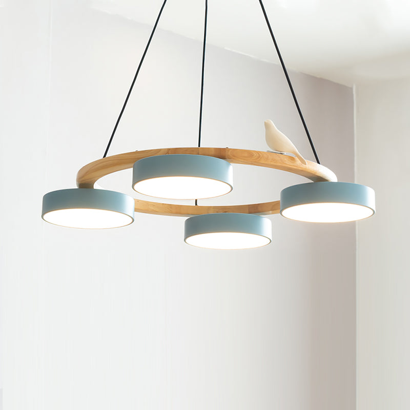 Aurelia Round Bird Chandelier