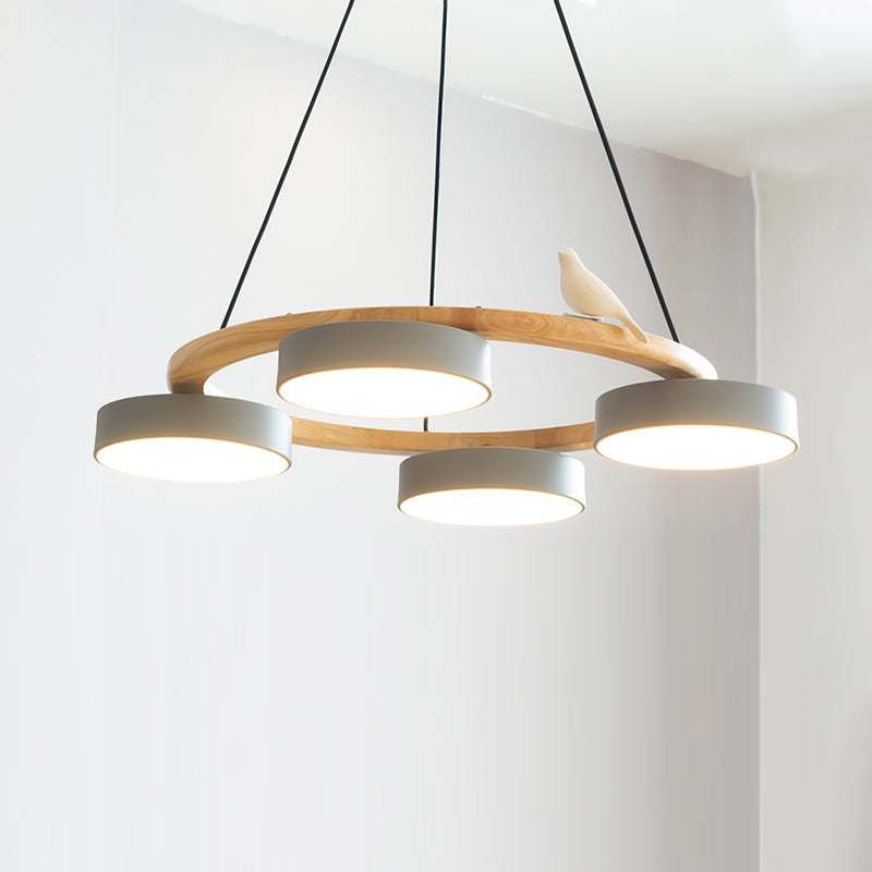 Aurelia Round Bird Chandelier
