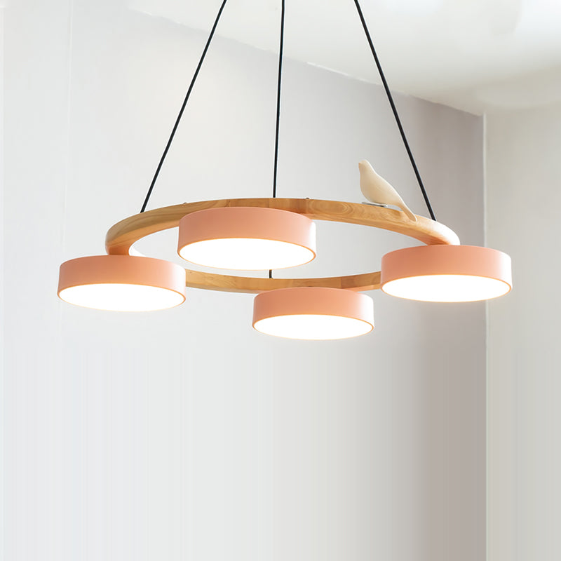 Aurelia Round Bird Chandelier