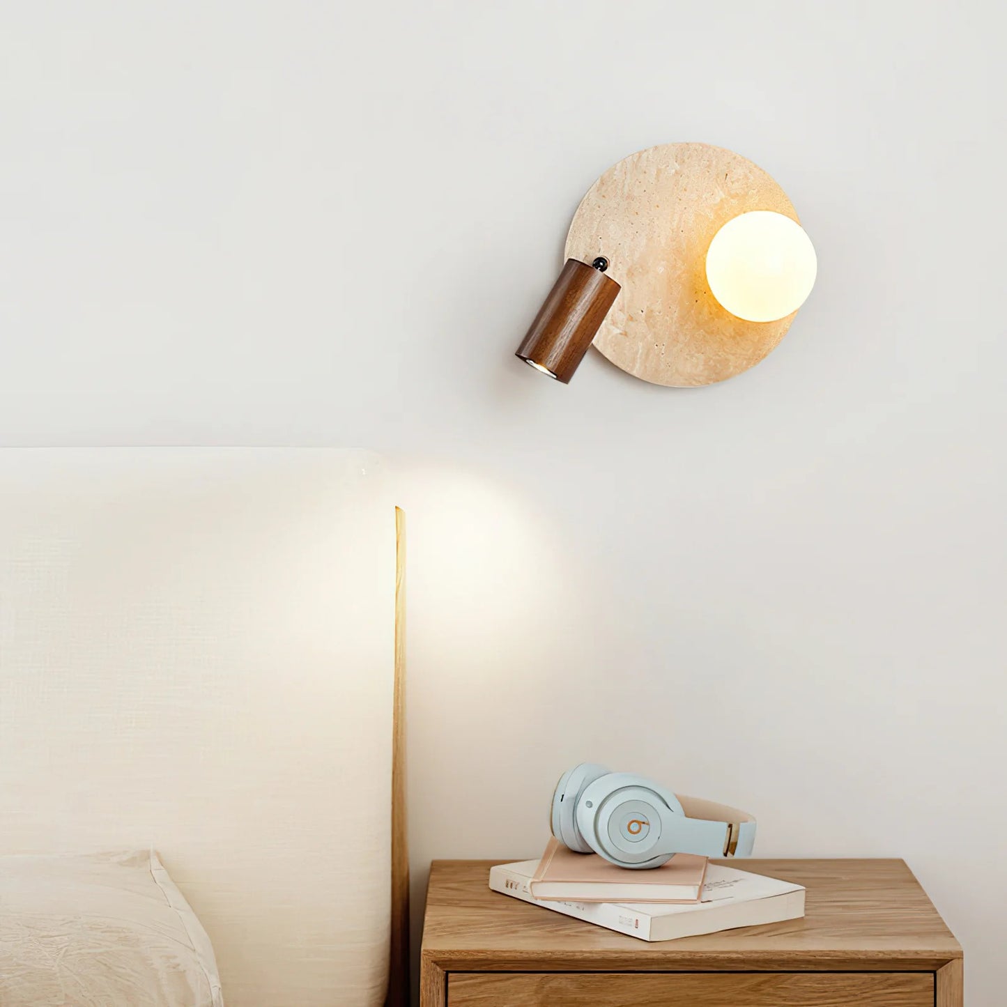 Siya Travertine Stone Ceiling Lamp Light