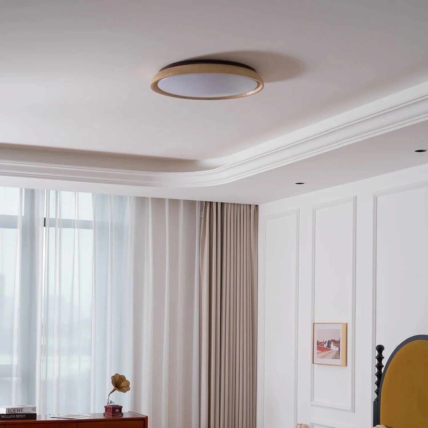 Siya Travertine Stone Ceiling Light