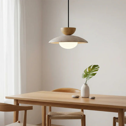 Siya Travertine Stone Pendant Light