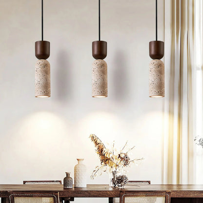 Siya Travertine Stone Pendant Light