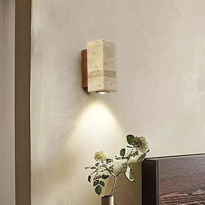 Siya Travertine Stone Wall Light