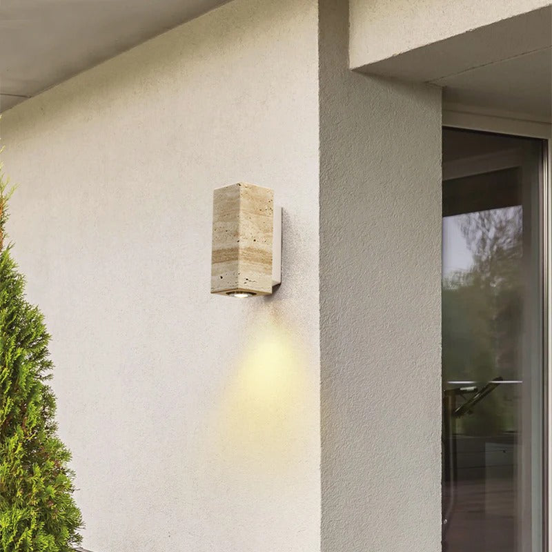 Siya Travertine Stone Wall Light
