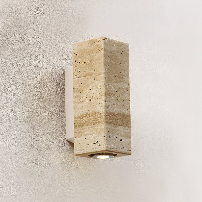 Siya Travertine Stone Wall Light