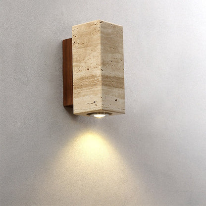 Siya Travertine Stone Wall Light