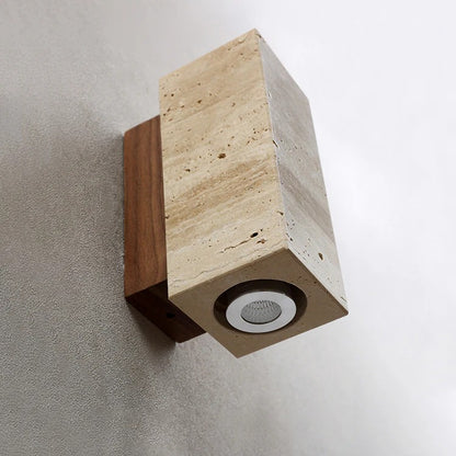 Siya Travertine Stone Wall Light
