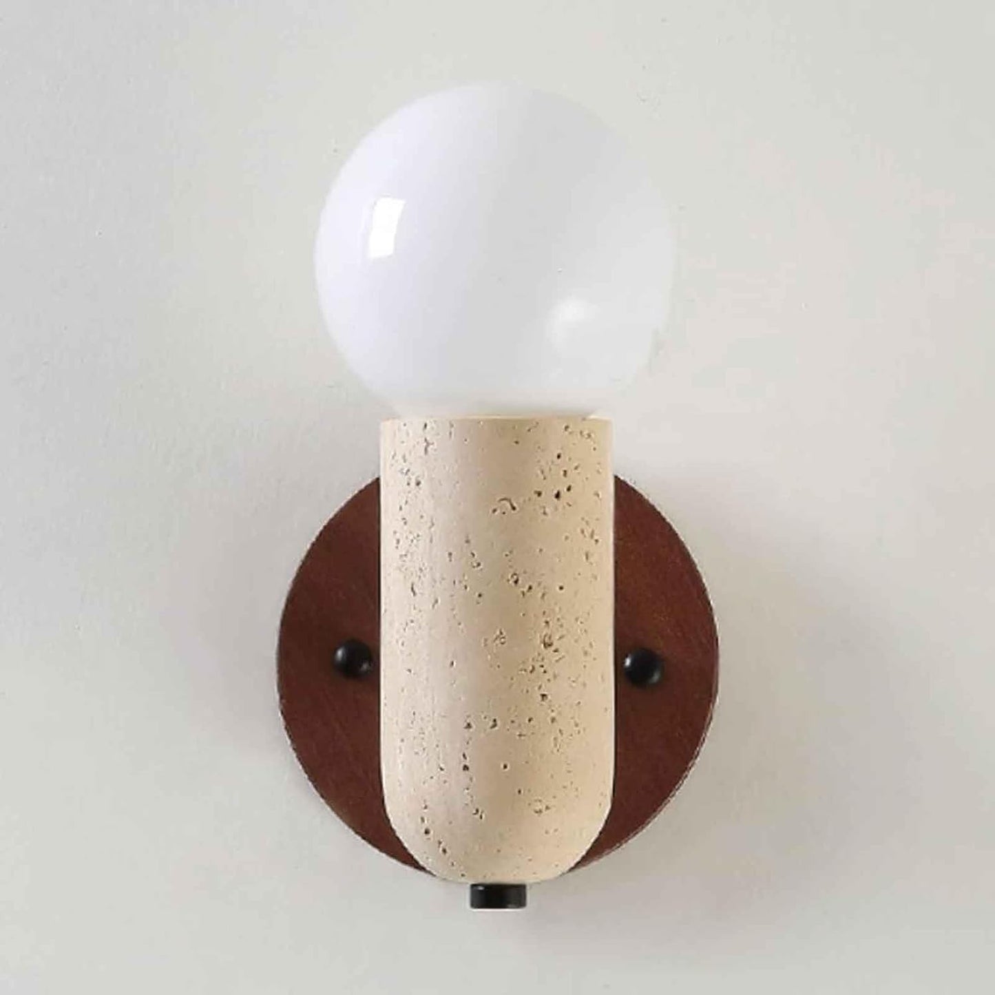 Siya Travertine Stone Wall Sconce Light