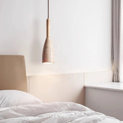 Siya Travertine Teardrop Pendant Light