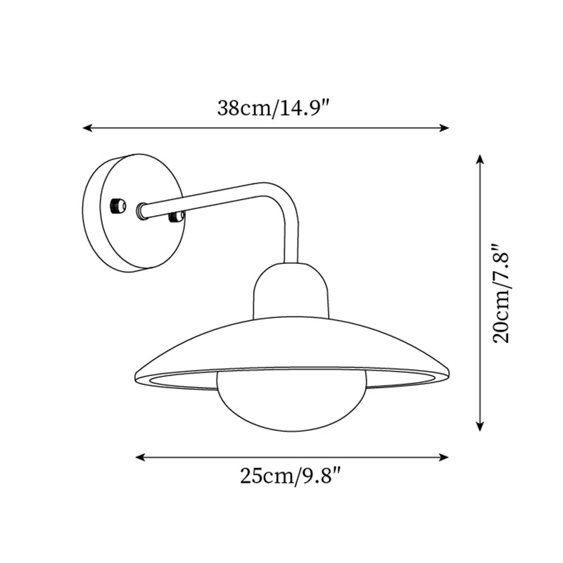 Siya Travertine Dome Wall Light
