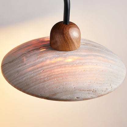 Siya Travertine Dome Wall Light