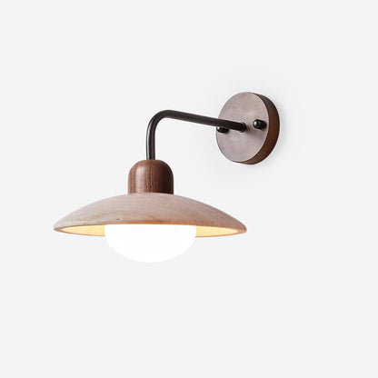 Siya Travertine Dome Wall Light