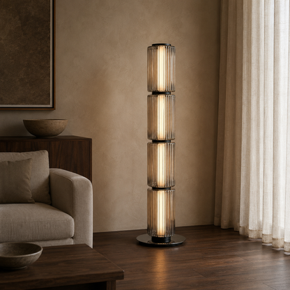 Solvane Glass Floor Lamp