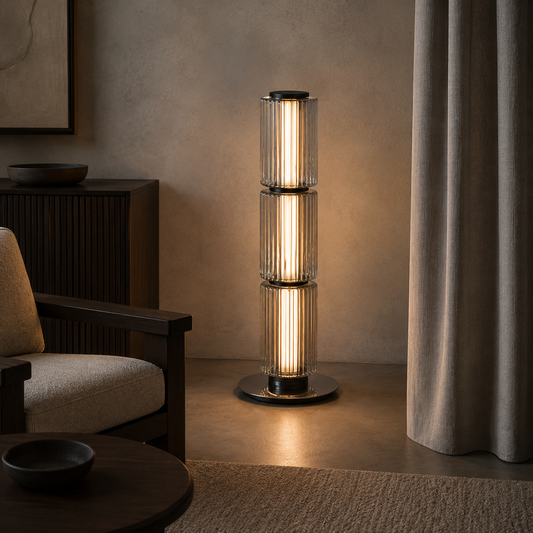 Solvane Glass Floor Lamp
