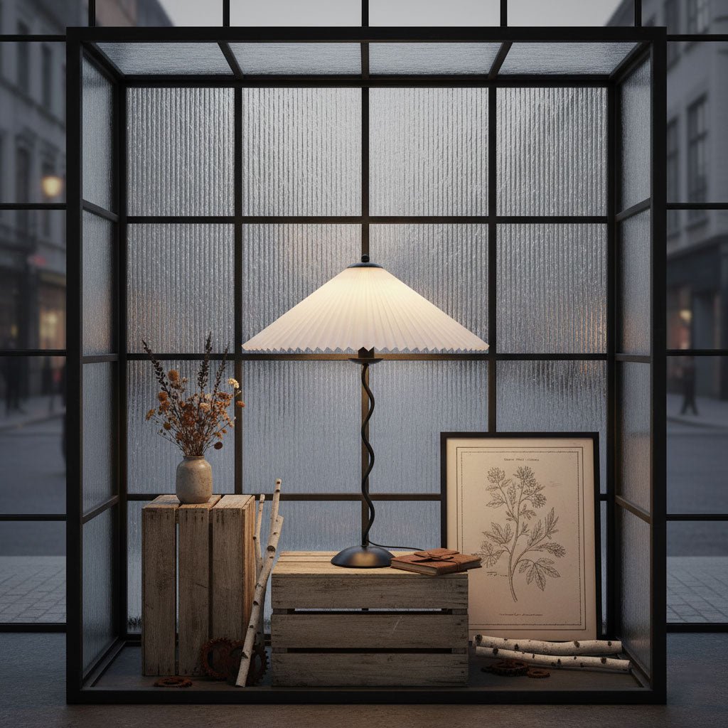 Colette Pleated Metal Table Lamp