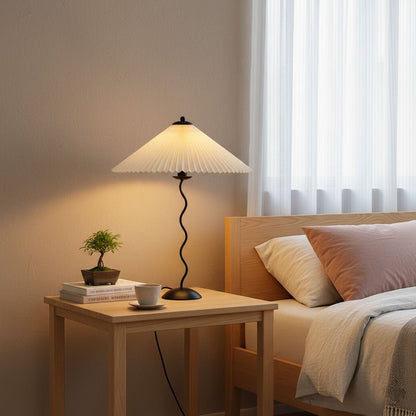 Colette Pleated Metal Table Lamp