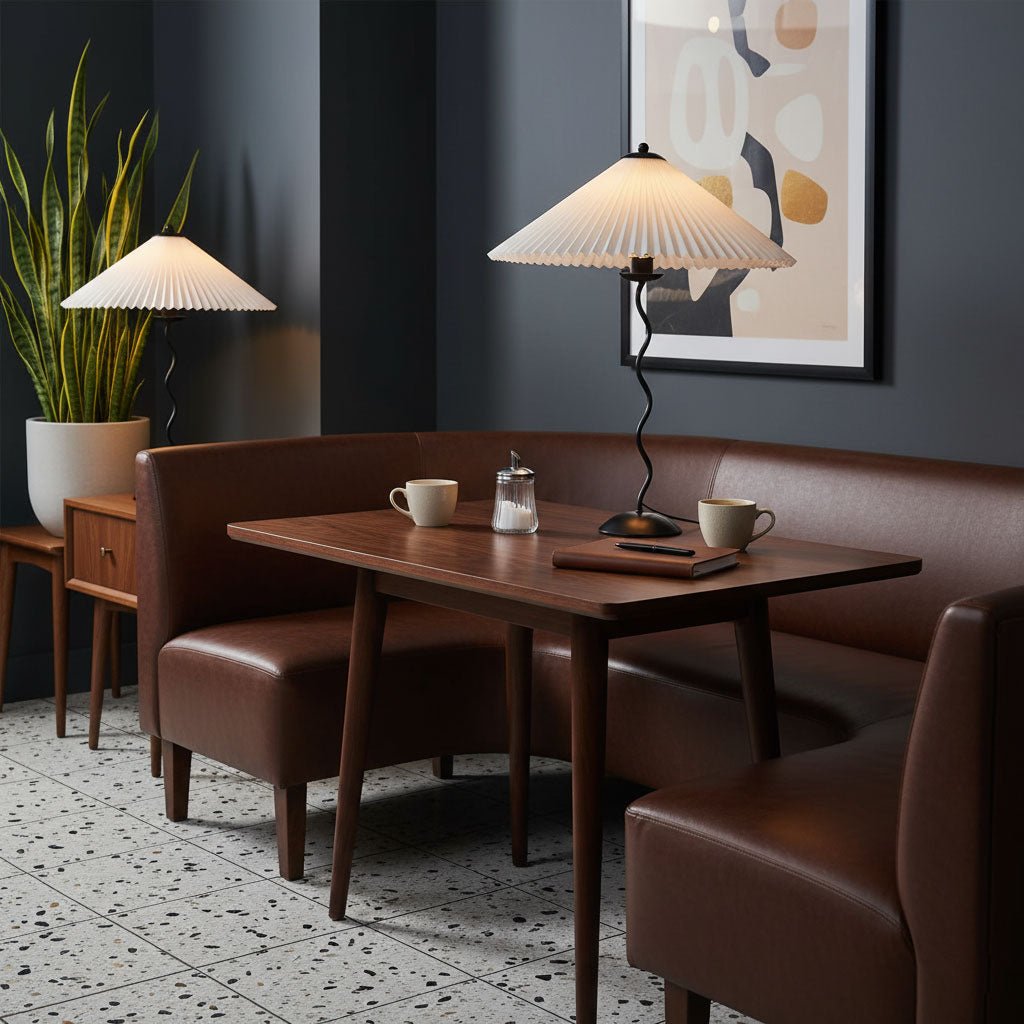 Colette Pleated Metal Table Lamp