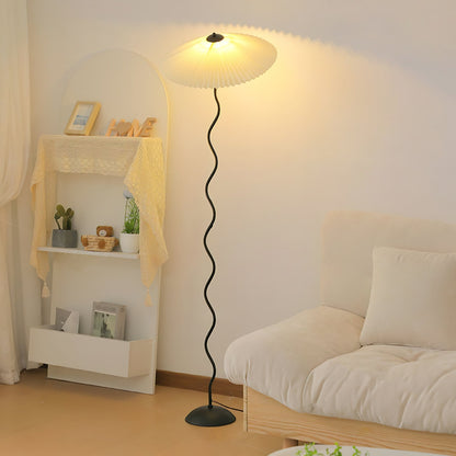 Colette Pleated Metal Floor Lamp