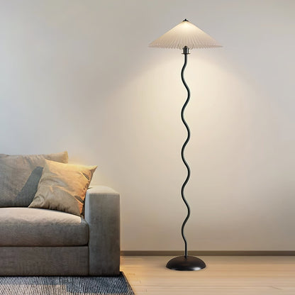 Colette Pleated Metal Floor Lamp