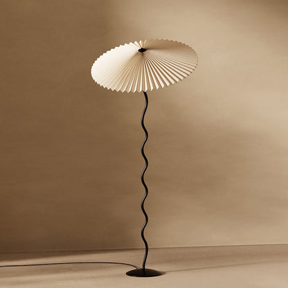 Colette Pleated Metal Floor Lamp
