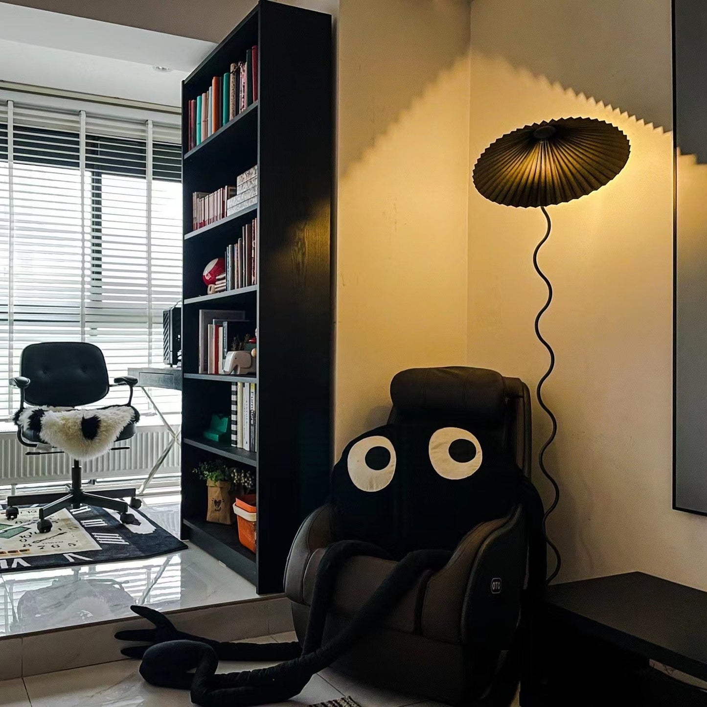 Colette Pleated Metal Floor Lamp
