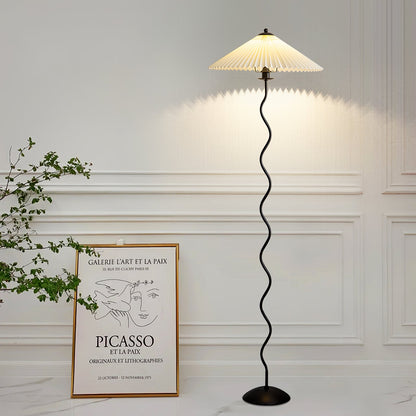 Colette Pleated Metal Floor Lamp