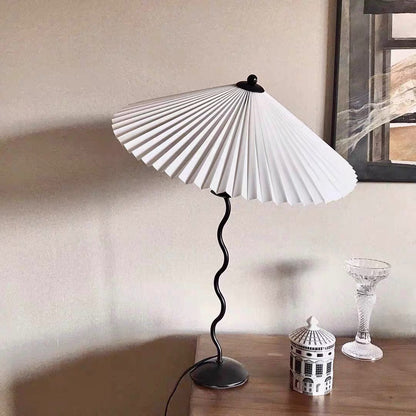 Colette Pleated Metal Table Lamp