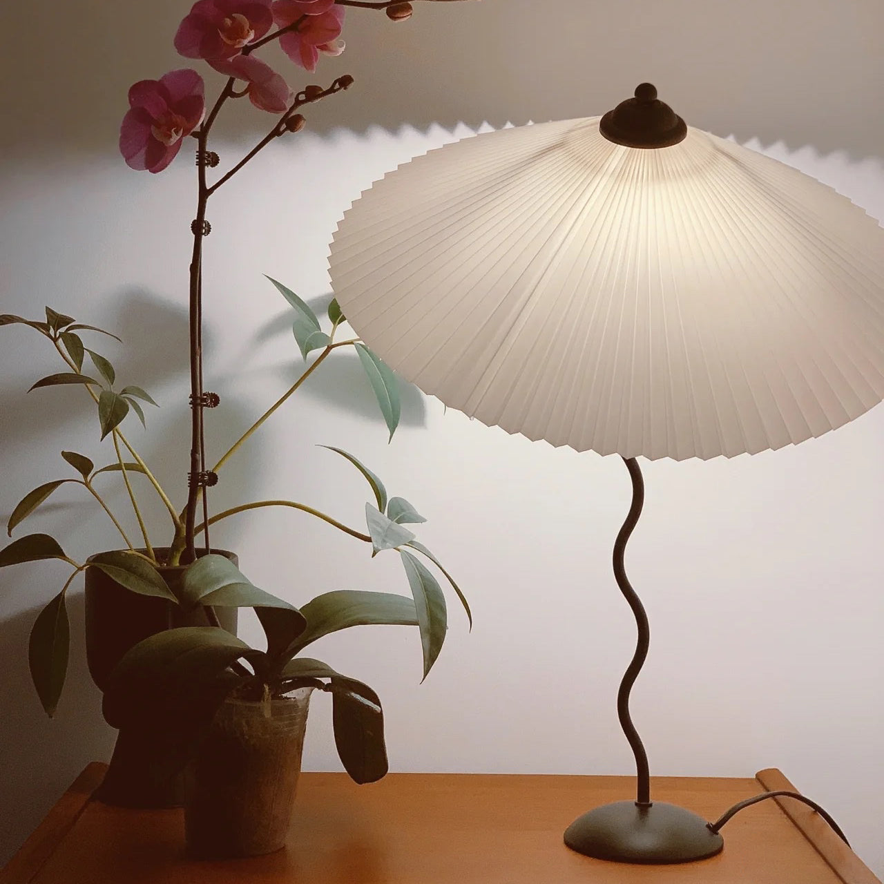 Colette Pleated Metal Table Lamp