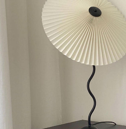 Colette Pleated Metal Table Lamp