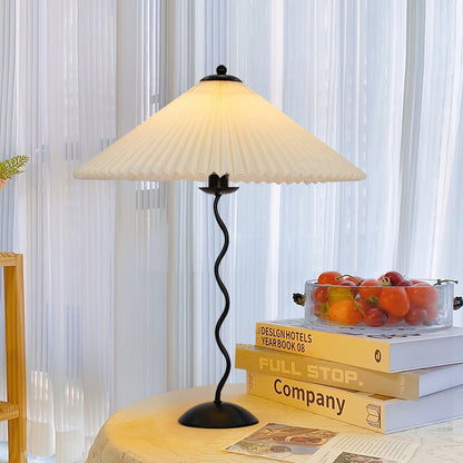 Colette Pleated Metal Table Lamp