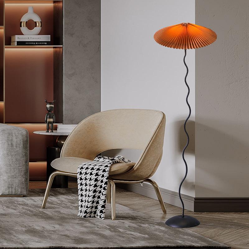 Colette Pleated Metal Floor Lamp