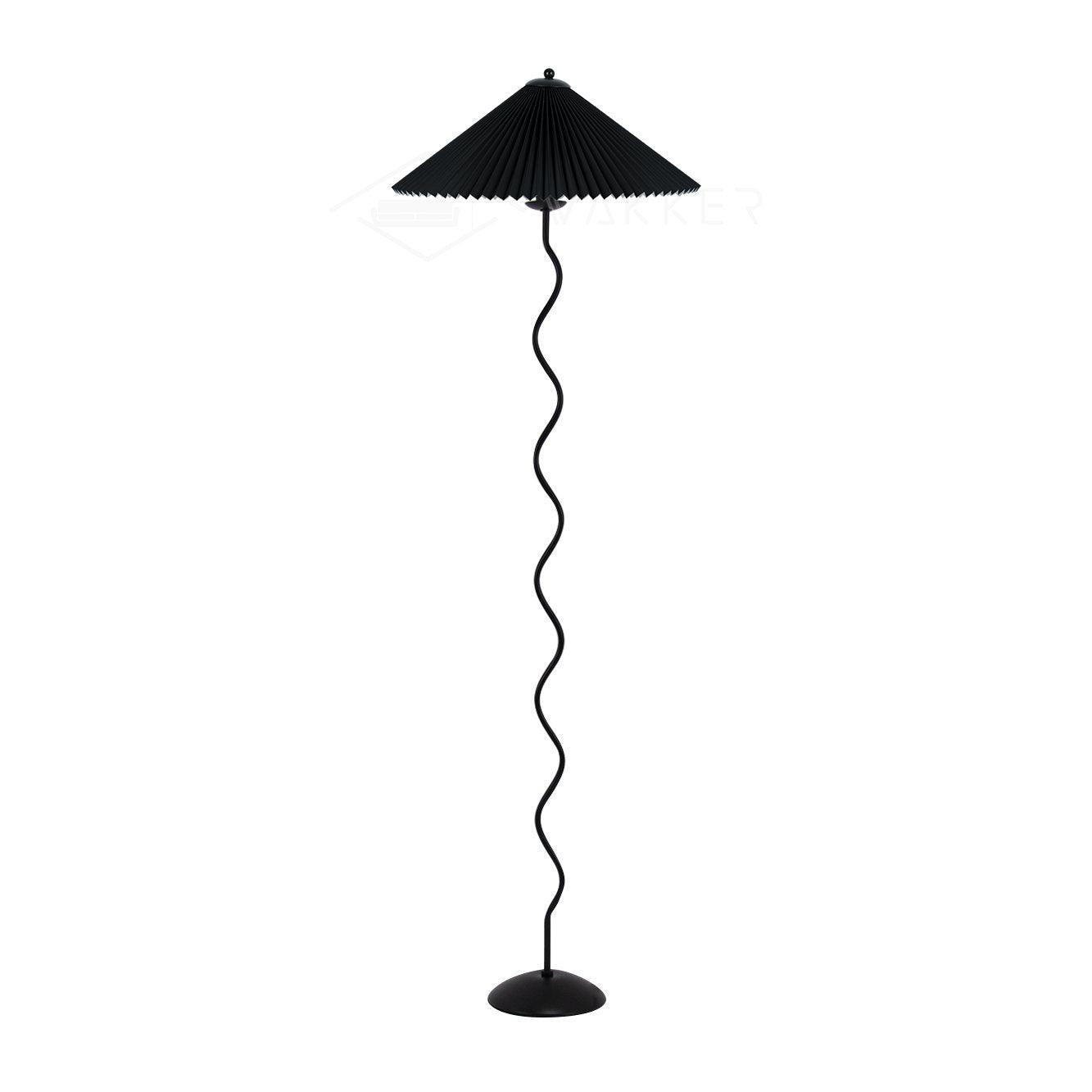 Colette Pleated Metal Floor Lamp