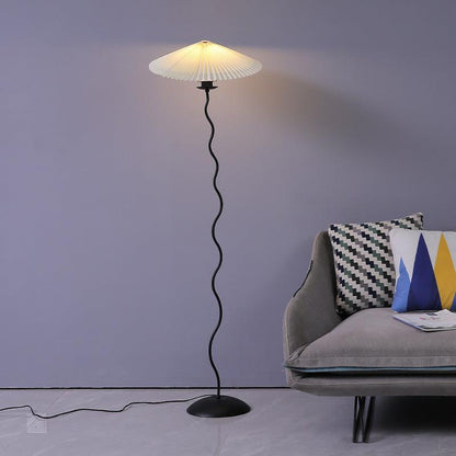 Colette Pleated Metal Floor Lamp