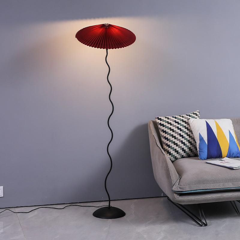 Colette Pleated Metal Floor Lamp