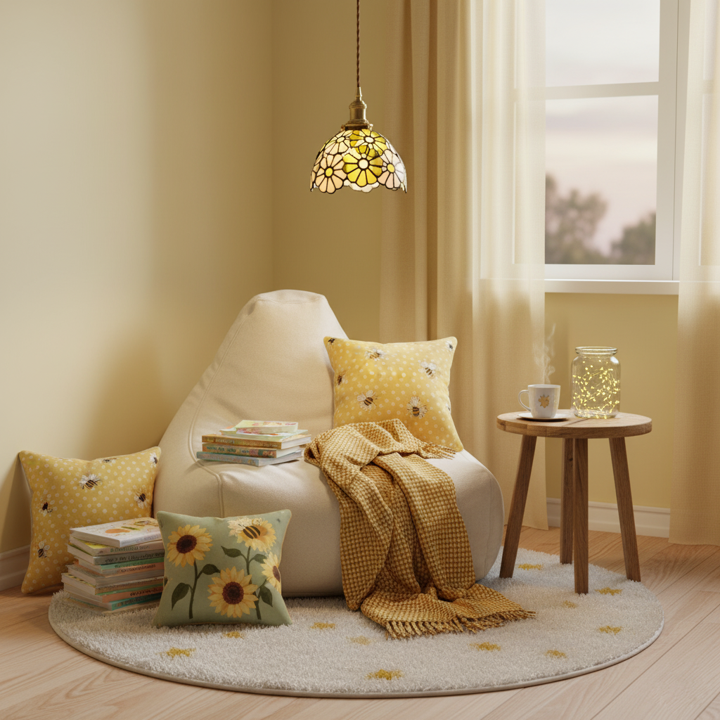 Avon Floral Glass Pendant Light