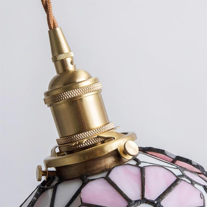 Avon Floral Glass Pendant Light